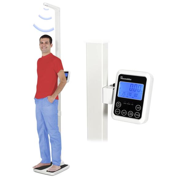 Houseables Medical Scale, Digital, Touchless Sonar Stadiometer - Picture 1 of 8